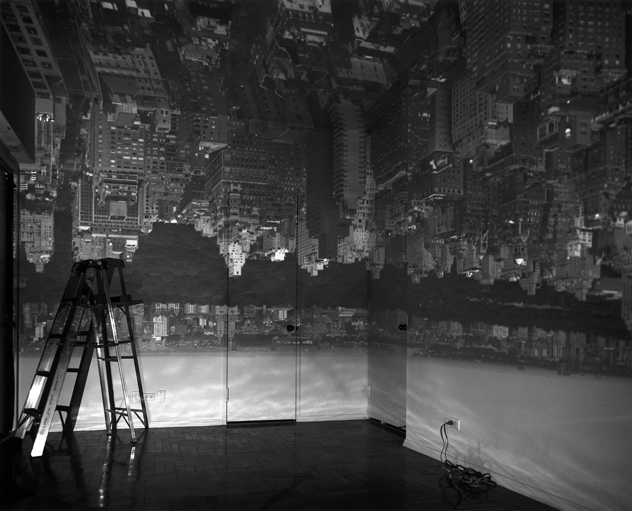 Camera Obscura, Image of Manhattan View Looking West, in Empty Room